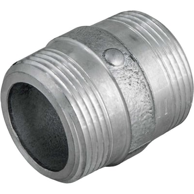 Niple em alumínio, duplo, 1.1/4" BSP