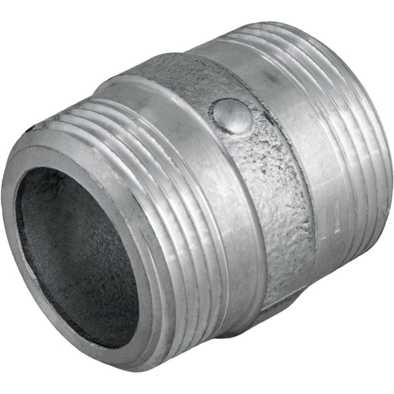 Niple em alumínio, duplo, 1.1/4" BSP