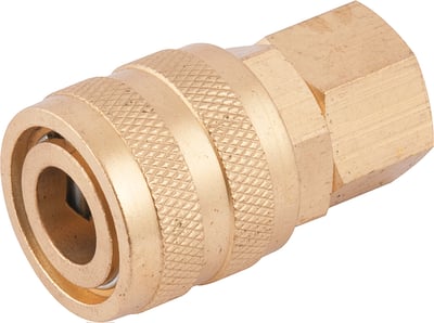 Engate rápido de 1/4", rosca fêmea 1/4" NPT, com rolete
