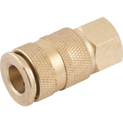 Engate rápido de 1/4", rosca fêmea 1/4" NPT, com esfera