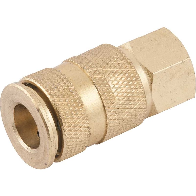Engate rápido de 1/4", rosca fêmea 1/4" NPT, com esfera