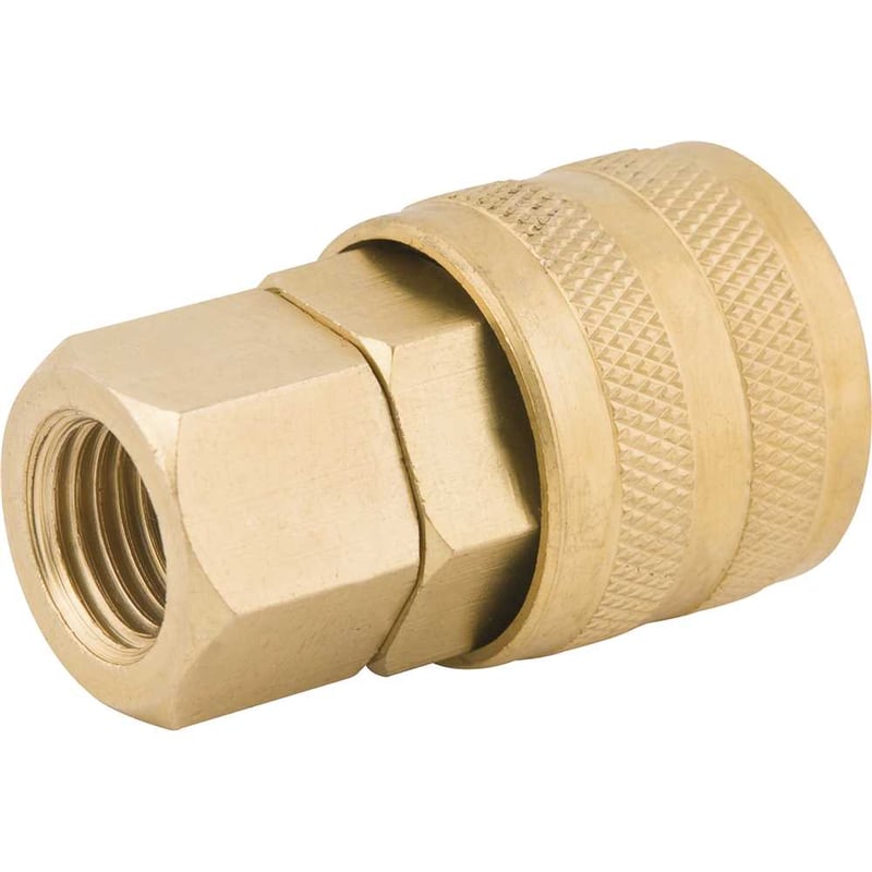 Engate rápido de 1/4", rosca fêmea 1/4" NPT, com rolete