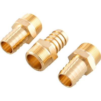 Espigão rosca macho de 3/4" NPT com escama de 3/4", cartela com 3 peças