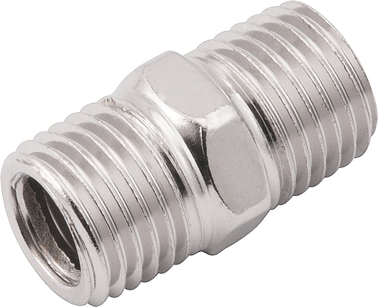Adaptador duplo 1/4" macho x 1/4" macho