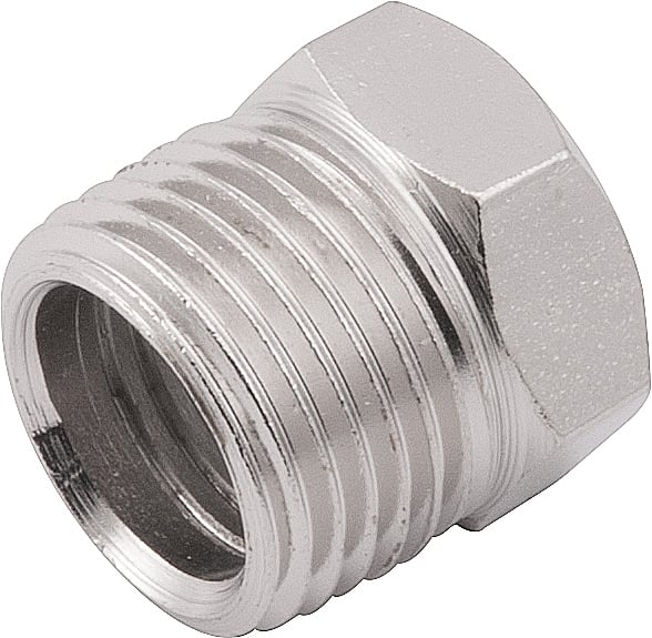 Adaptador 3/8" macho x 1/4" fêmea, cartela com 1 peça