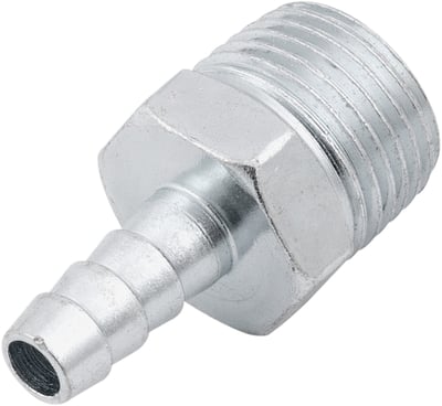 Espigão rosca macho de 1/2" NPT com escama de 5/16", cartela com 2 peças