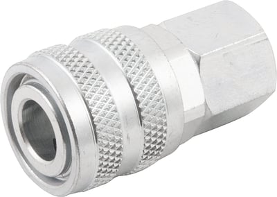 Engate rápido de 1/4", rosca fêmea 3/8" NPT, com rolete