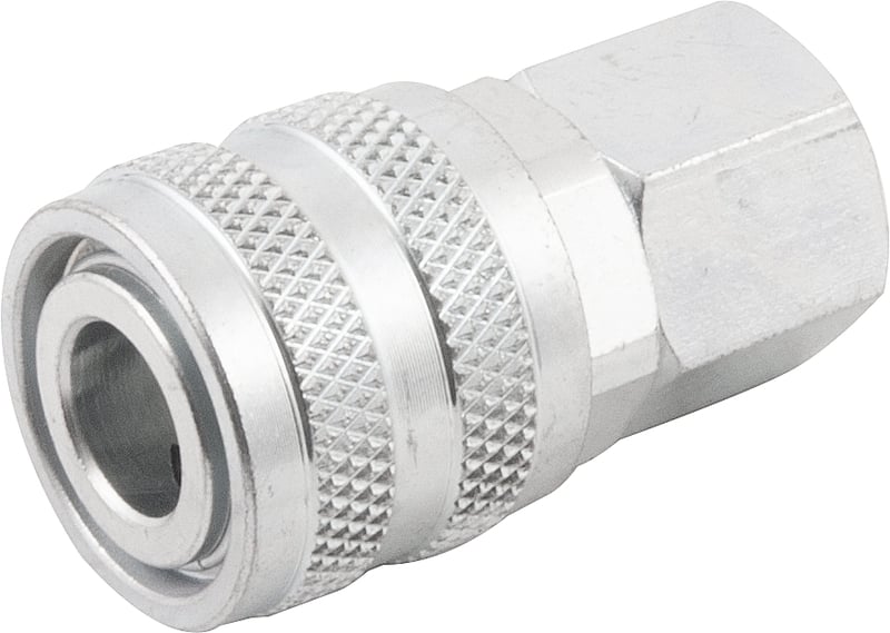 Engate rápido de 1/4", rosca fêmea 3/8" NPT, com rolete