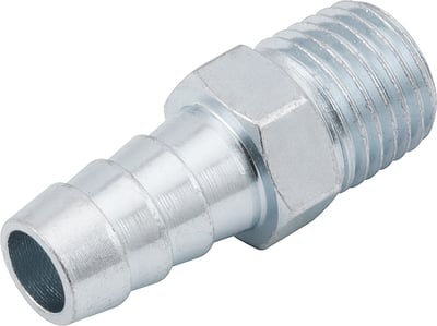 Espigão rosca macho de 1/4" NPT com escama de 3/8", cartela com 2 peças