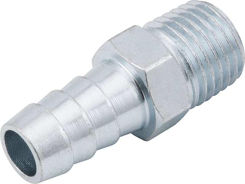 Espigão rosca macho de 1/4" NPT com escama de 3/8", cartela com 2 peças