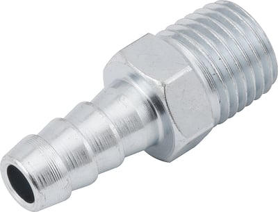 Espigão rosca macho de 1/4" NPT com escama de 5/16", cartela com 2 peças