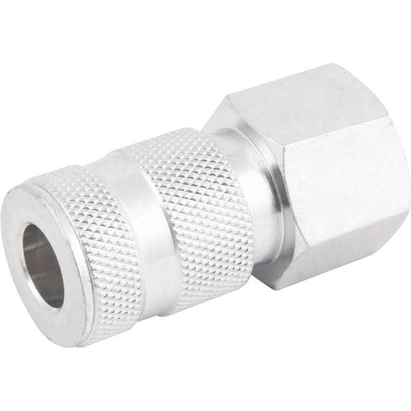 Engate rápido de 1/4", rosca fêmea 1/2" NPT, com esferas