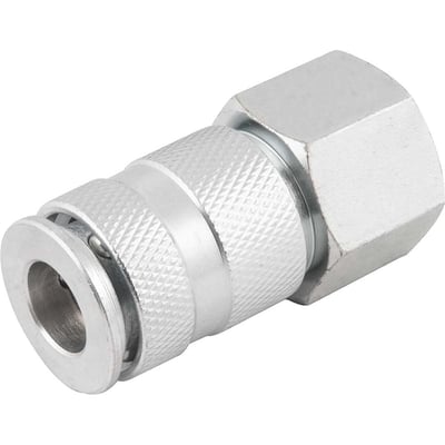 Engate rápido de 1/4", rosca fêmea 1/2" NPT, com esferas