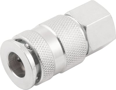 Engate rápido de 1/4", rosca fêmea 3/8" NPT, com esferas
