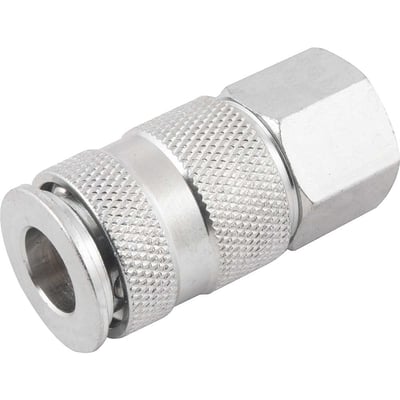 Engate rápido de 1/4", rosca fêmea 3/8" NPT, com esferas