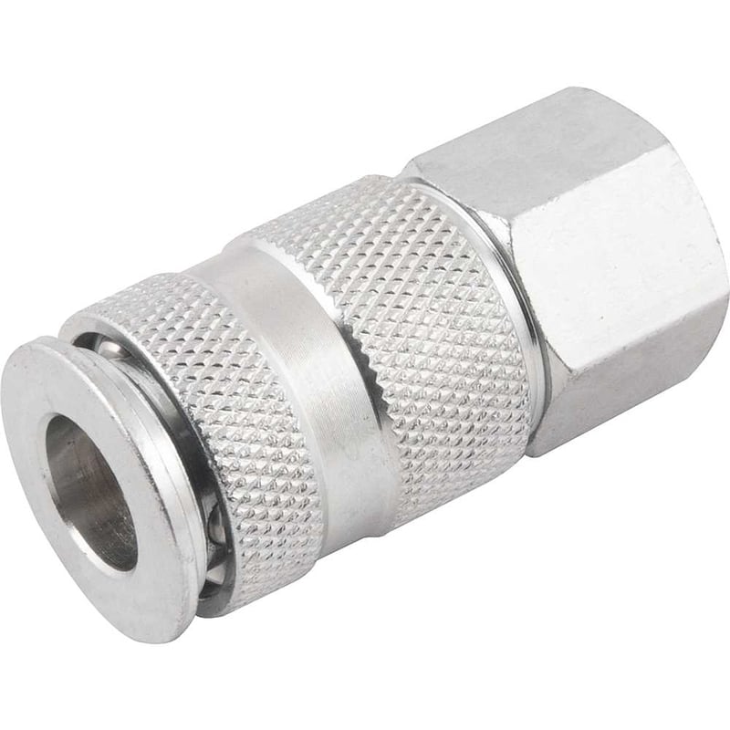 Engate rápido de 1/4", rosca fêmea 3/8" NPT, com esferas