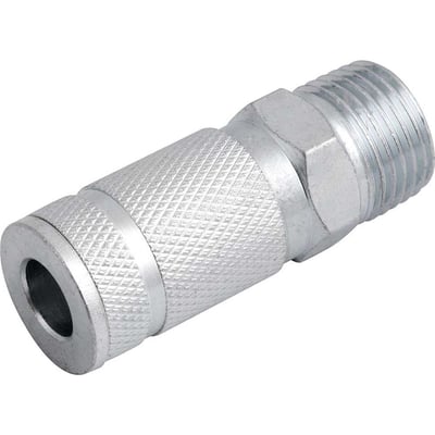 Engate rápido de 1/4", com rosca macho 1/2" NPT, com esferas