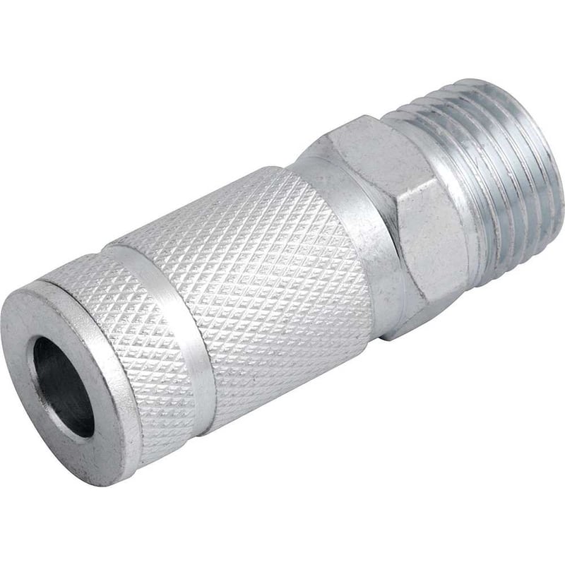 Engate rápido de 1/4", com rosca macho 1/2" NPT, com esferas