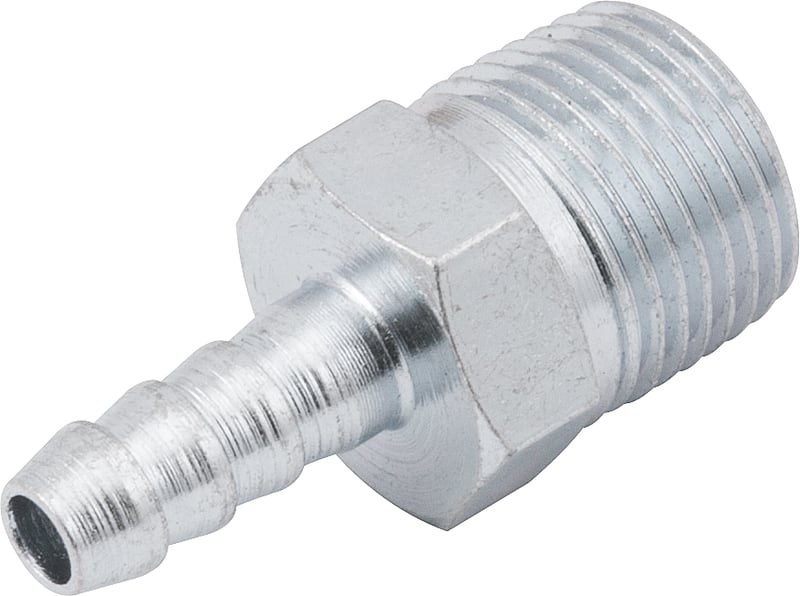 Espigão rosca macho de 3/8" NPT com escama de 1/4", cartela com 2 peças