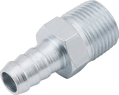 Espigão rosca macho de 3/8" NPT com escama de 3/8", cartela com 2 peças