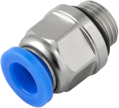 Conexão rápida reta, 8 mm, rosca 1/4" BSP
