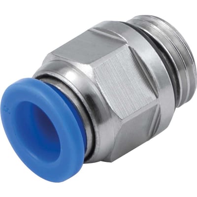 Conexão rápida reta, 8 mm, rosca 1/8" BSP