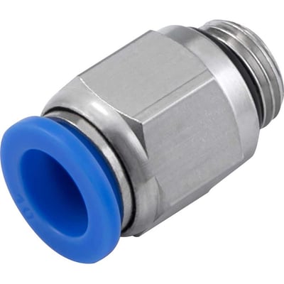 Conexão rápida reta, 10 mm, rosca 1/4" BSP