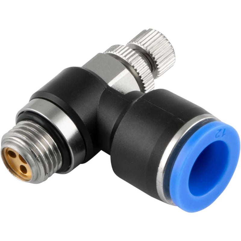 Regulador de velocidade, 12 mm, rosca 1/4" BSP