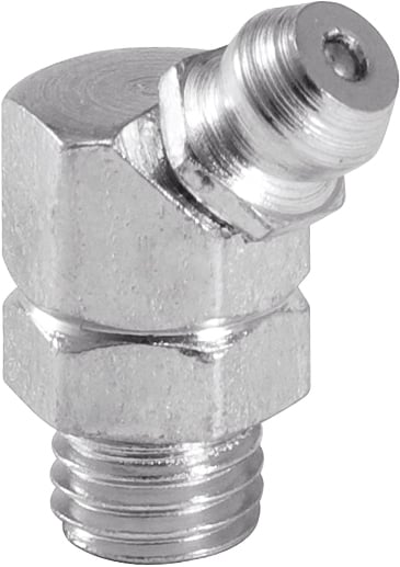 Graxeira curva 5/16" UNF, 45°, 24 fios