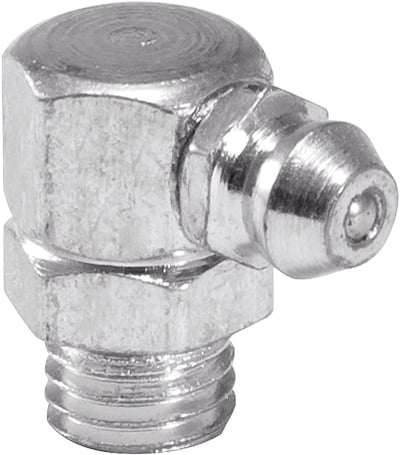 Graxeira curva 5/16" UNF, 90°, SAE 24 fios