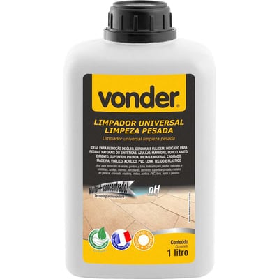 Limpador universal limpeza pesada, 1 litro