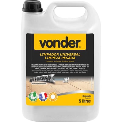 Limpador universal limpeza pesada, 5 litros