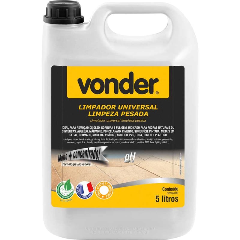 Limpador universal limpeza pesada, 5 litros
