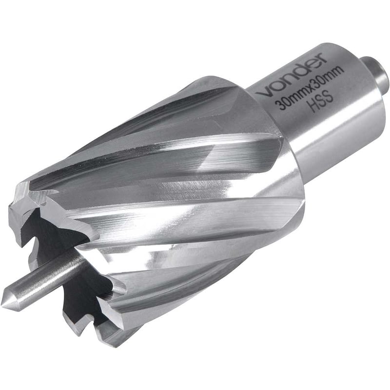 Broca anular, encaixe Weldon, 30 mm x 30 mm