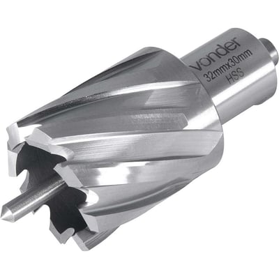 Broca anular, encaixe Weldon, 32 mm x 30 mm