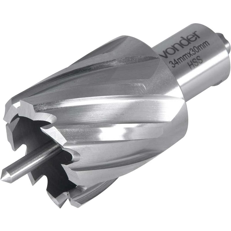 Broca anular, encaixe Weldon, 34 mm x 30 mm