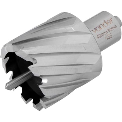 Broca anular, encaixe Weldon, 40 mm x 30 mm