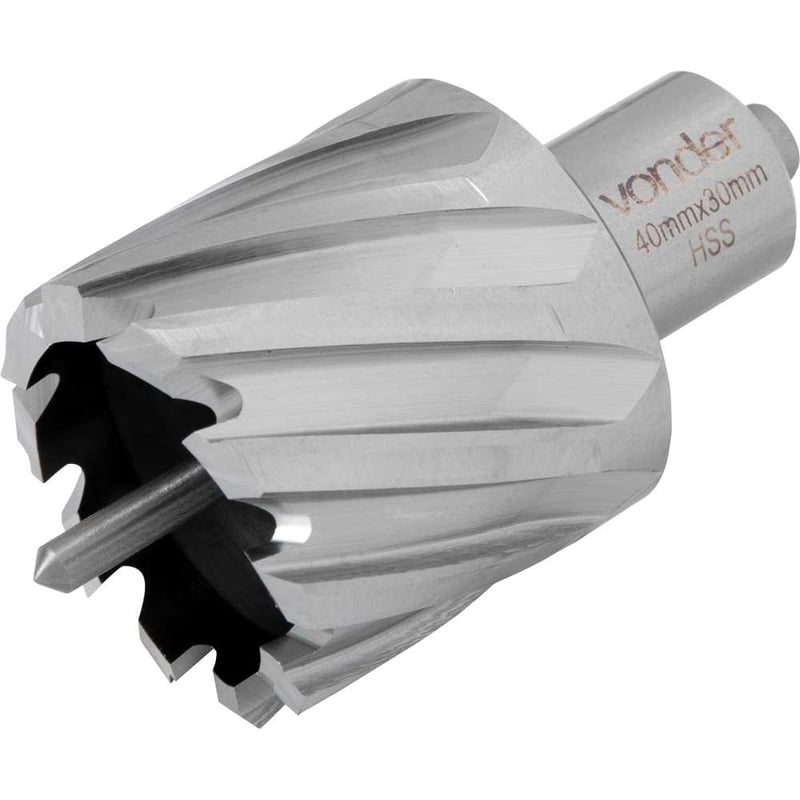 Broca anular, encaixe Weldon, 40 mm x 30 mm