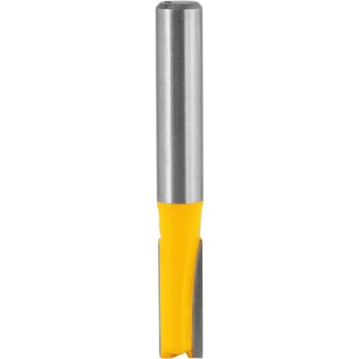 Fresa com dentes de metal duro, reta, para acabamento, sem rolamento, 6 mm