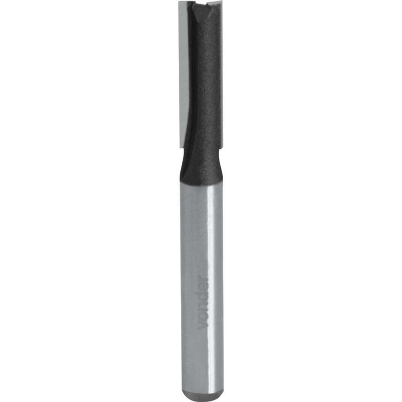 Fresa com dentes de metal duro, reta, para acabamento, sem rolamento, 6 mm, VONDER PLUS