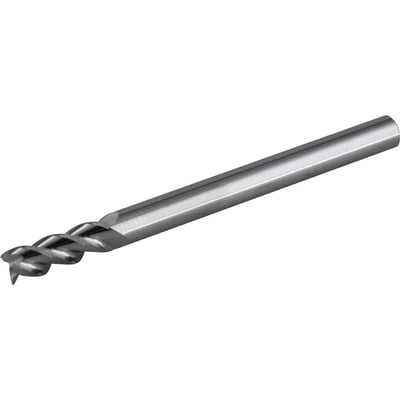 Fresa topo 4,0 mm, em metal duro, 3 cortes, polida