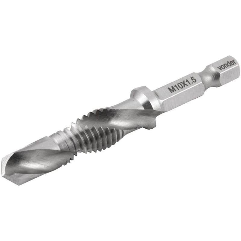 Broca/macho combinado M10 x 1,5 mm