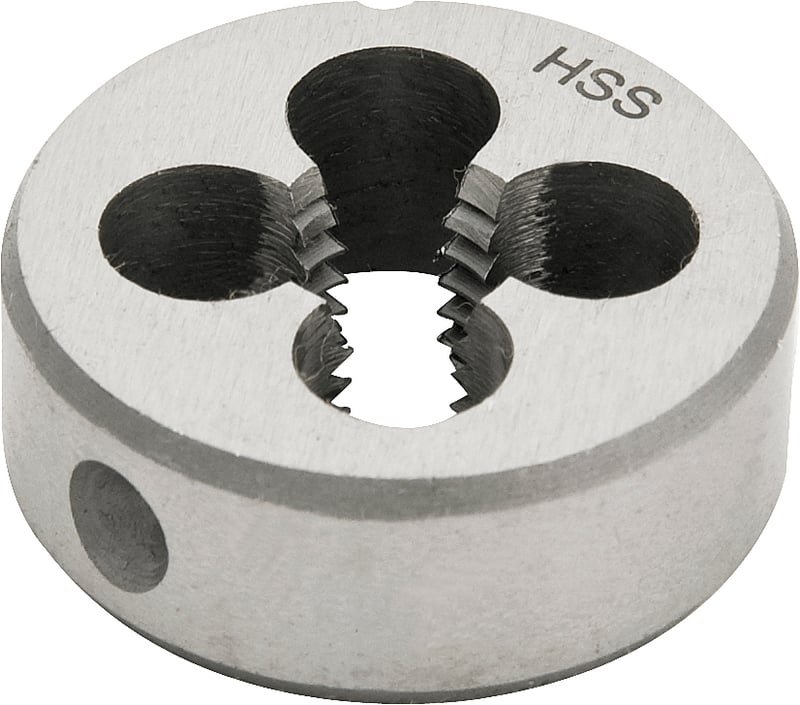 Cossinete de aço rápido 1/4", UNF, externo 1"