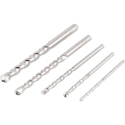 Jogo de brocas para concreto, com ponta de metal duro, 4 mm a 10 mm, com 5 peças