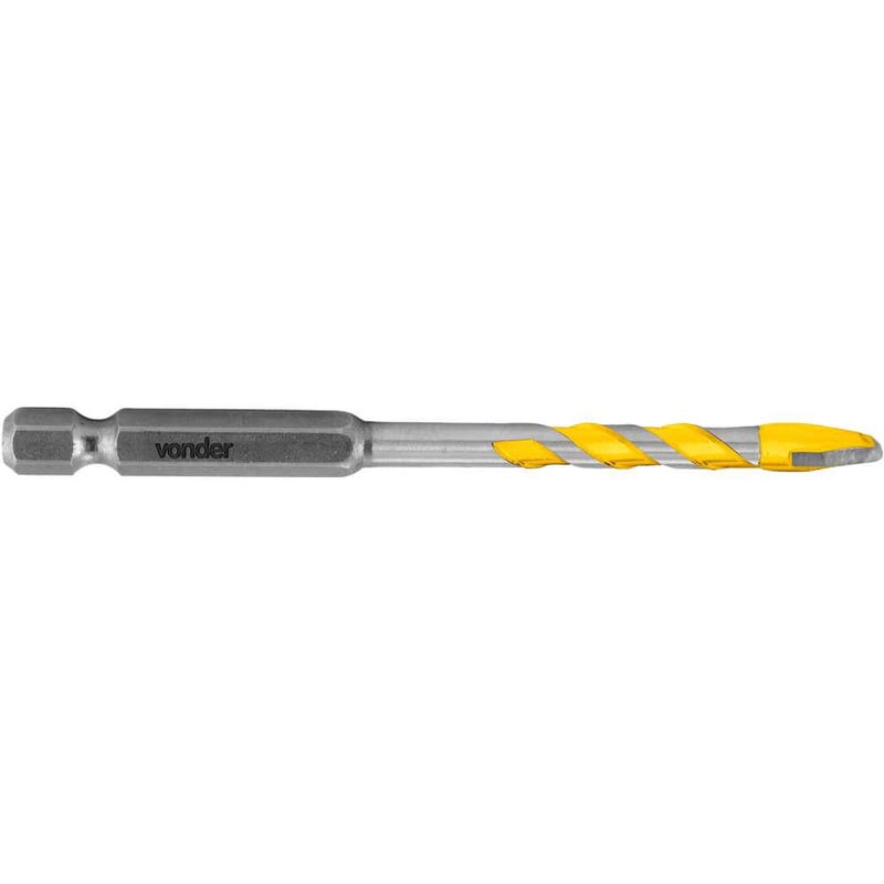 Broca para porcelanato, ponta metal duro, 4 mm