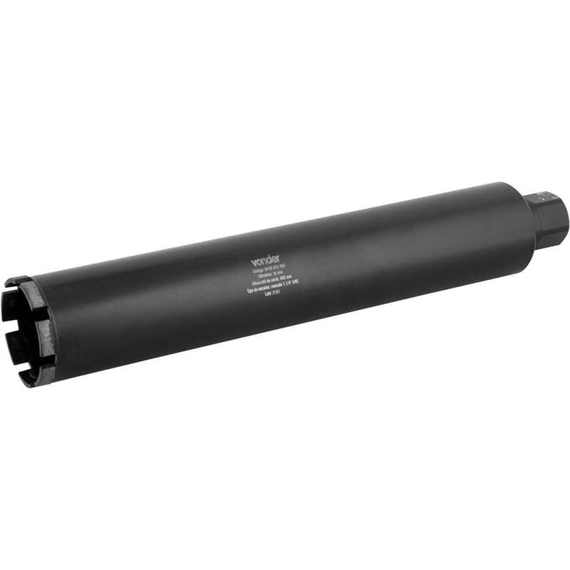 Coroa diamantada, 76 mm x 450 mm