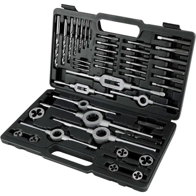 Jogo de machos e cossinetes, com 44 peças
