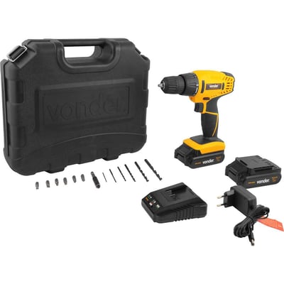 Parafusadeira/furadeira a bateria, 18 V, fonte de carregamento bivolt automática