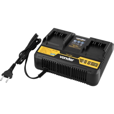 Carregador de bateria duplo, 18 V, linha intercambiável, carregamento rápido