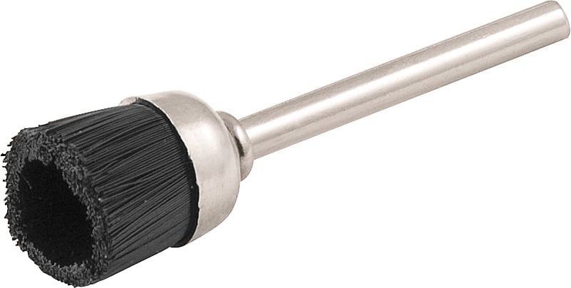 Escova tipo copo com haste para microrretífica, 12 mm, em nylon